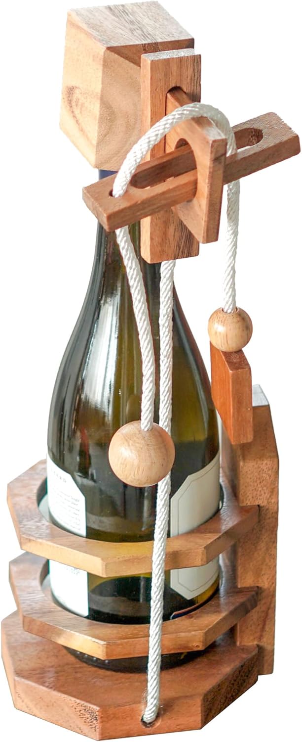 Wine bottle puzzle box In Jail