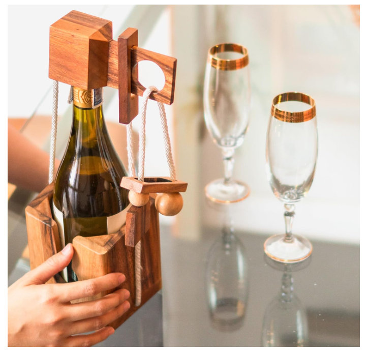 The Wine Bottle puzzle box