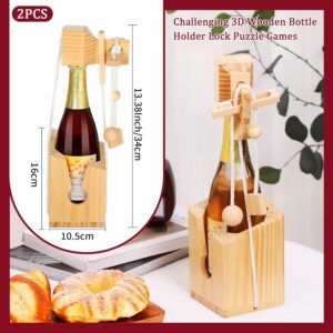 How does a wine bottle puzzle work