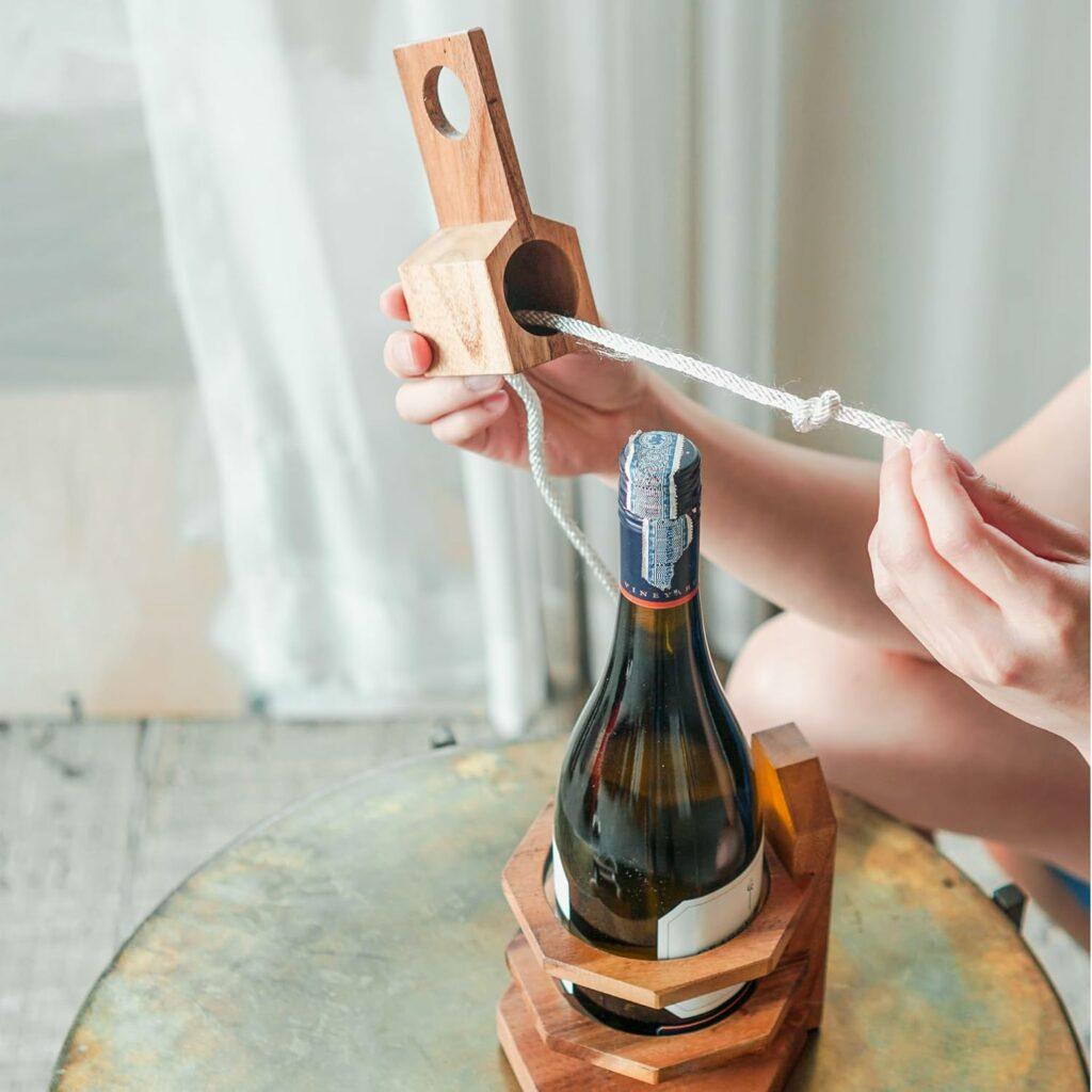 Why would you use a wine bottle puzzle box